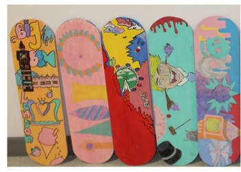 Stevie Gee inspired iconic London skateboard designs